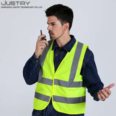 Reflective vest safety work class 2 yellow Lime XL cheap wholesale safety vest in stock